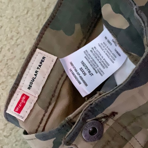 wrangler camo regular taper cargo pants - Picture 4 of 4
